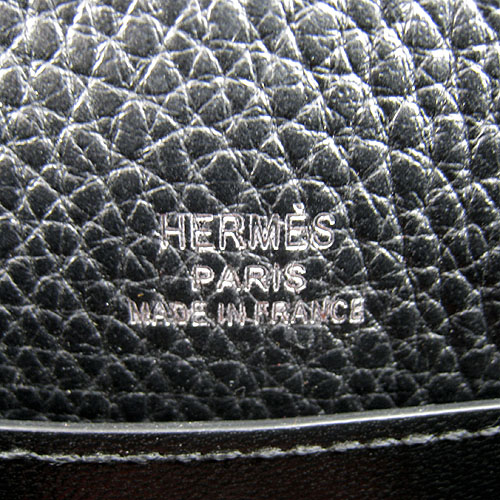 AAA Hermes Kelly 22 CM France Leather Handbag Black H008 On Sale - Click Image to Close